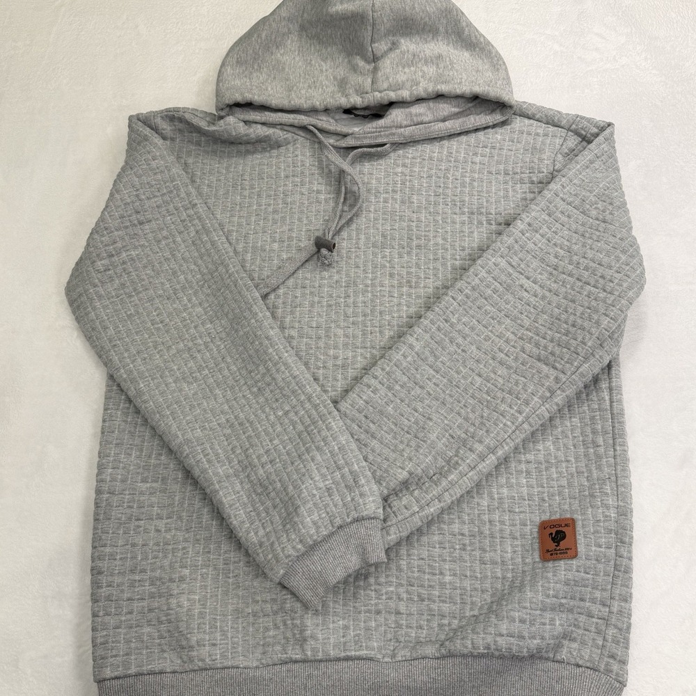 Coofandy Mens Hoodies Pullover Casaul Long Sleeve Drawstring Waffle Knit Hooded